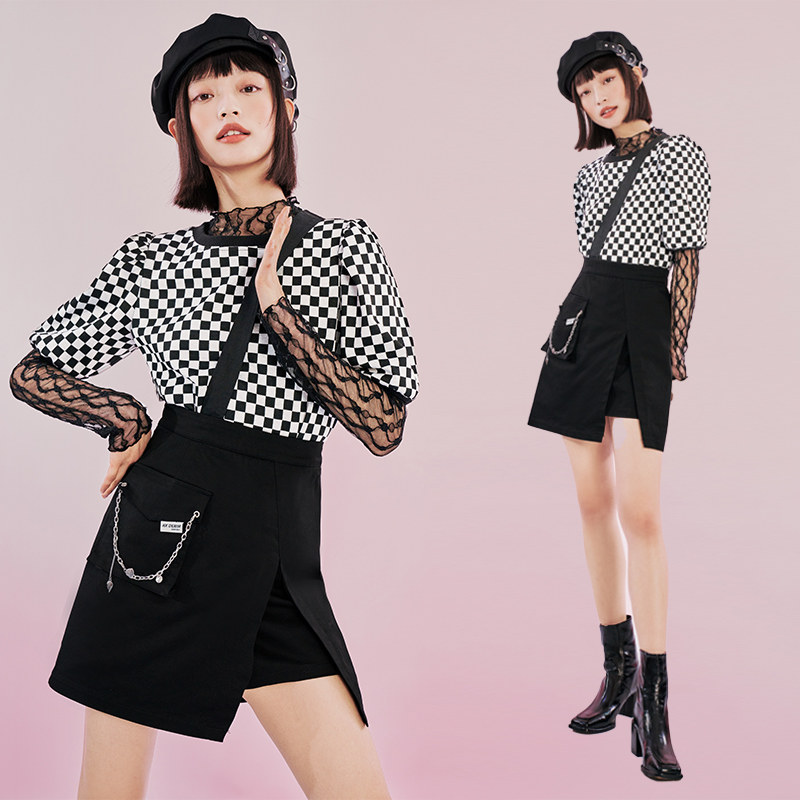 洛丽帕立领蕾丝2022早春季打底衫 洛丽帕蕾丝衫/雪纺衫