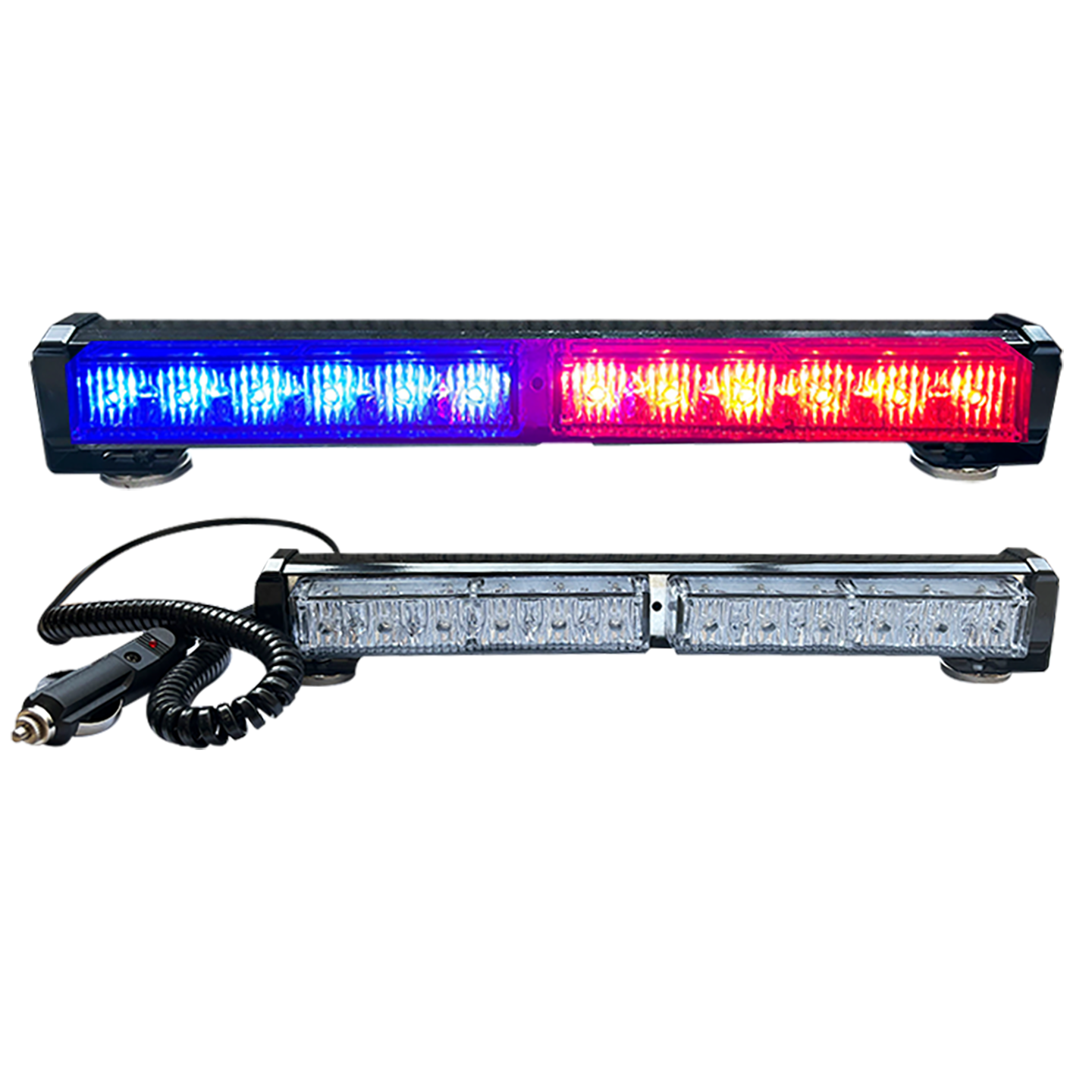 汽车爆闪灯强光款超强爆闪灯长条灯红蓝强磁警示杠灯长条射灯24v - 图3