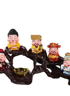 花恋鱼合成树脂中式装饰摆件