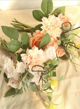 牡丹婚庆客厅塑料花