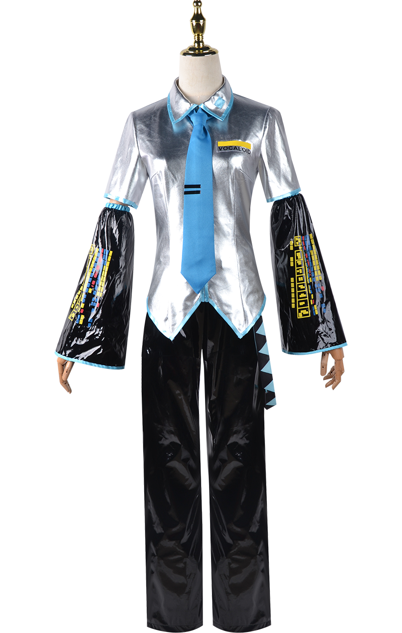 初音未来MIKU公式服漆皮cosplay服游戏动漫COS服装二次元JK套装男 - 图3