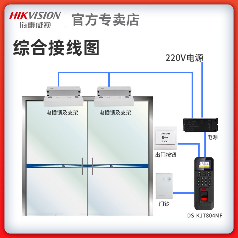 Hikvision Electronic Access Control System Set Card Lock