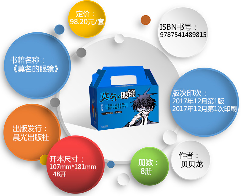 莫名的眼镜 礼品盒装 校园搞笑幽默漫画图书漫画派对杂志正版,淘宝优惠券,粉丝福利购,淘宝优惠卷