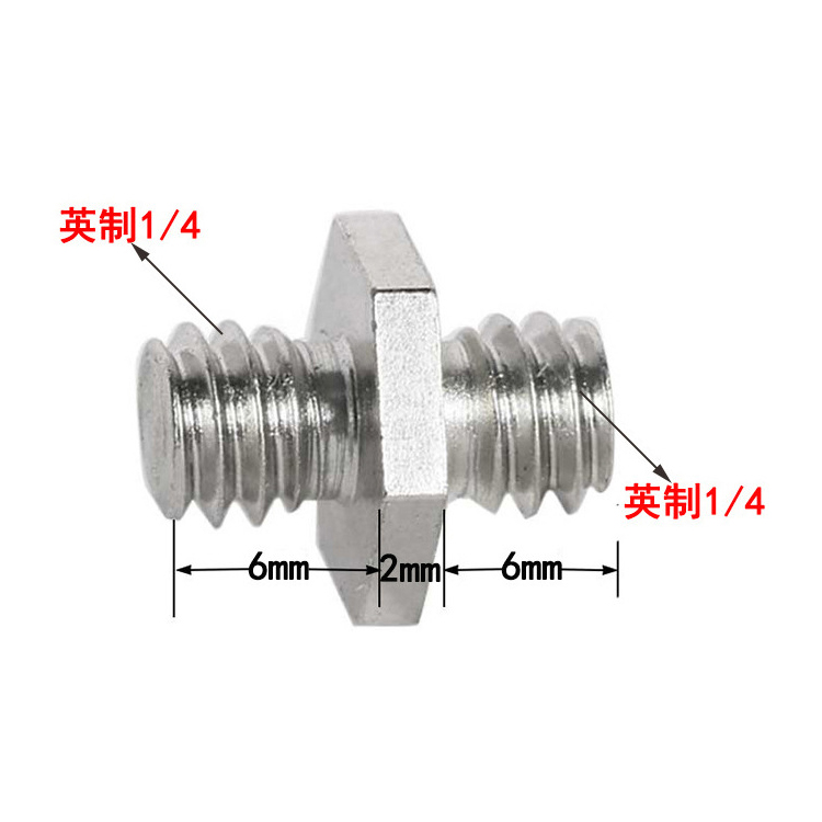 四分之一相机螺丝转换1/4转3/8云台三脚架快装板4分1肩带螺钉转接 - 图2