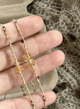 “招财葫芦”｜新中式国风配饰黄塔晶葫芦编绳手链黄水晶手绳招米