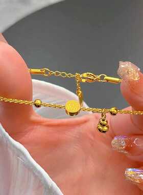 福字葫芦手链女2025新款轻奢小众精致国潮手环钛钢高级感配饰手饰