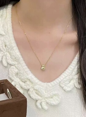 复古新中式S925纯银镂空铜钱葫芦项链女小众轻奢高级感锁骨链颈链