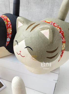 日本进口龙虎作太阳能招财猫