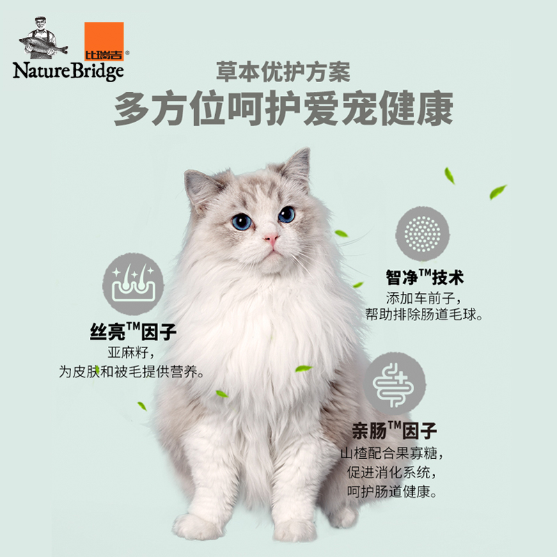 比瑞吉猫粮全价成猫粮2kg车前子冻干鸡肉草本全期通用肾脏泌尿道-图1