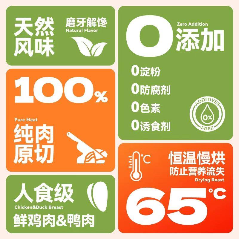 挚好宠物猫零食磨牙肉干鸡胸薄片训练狗零食鸭肉干牛皮磨牙棒3包,淘宝优惠券,粉丝福利购,淘宝优惠卷