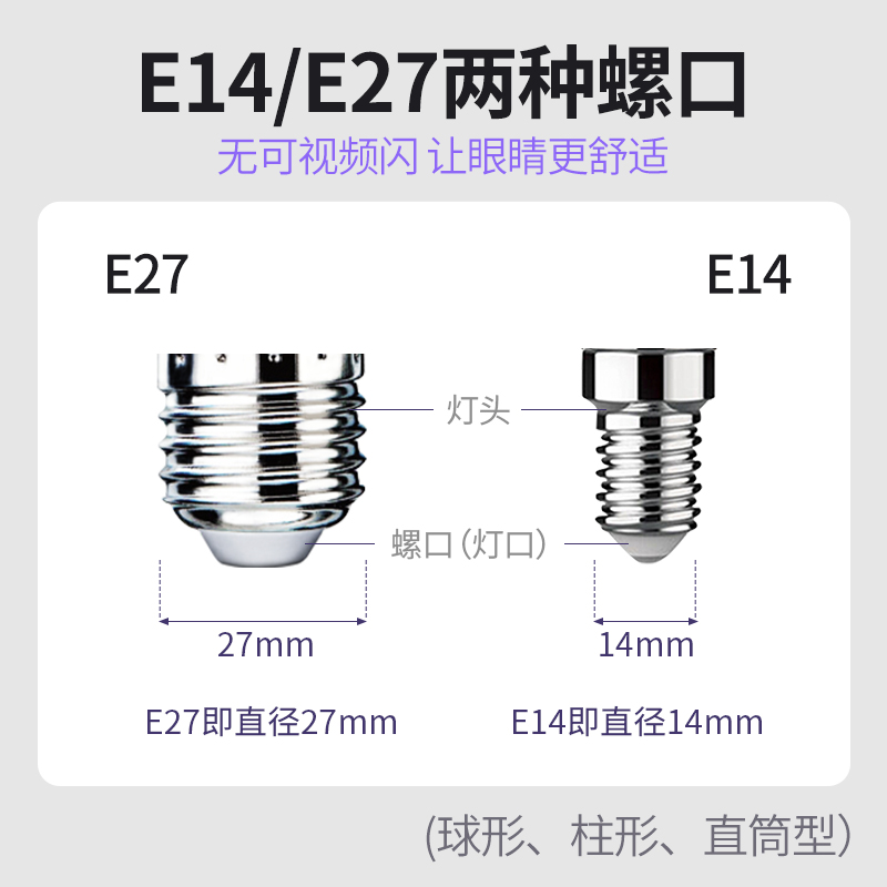 公牛灯泡螺口led灯节能家用超亮e27螺纹电灯吊灯白炽护眼螺旋型泡