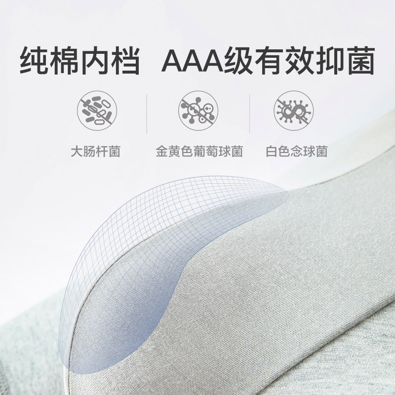 网易严选男士精梳棉抗菌四角裤头 网易严选男平角内裤