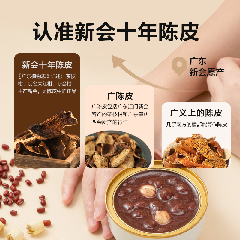 网易严选陈皮莲子红豆沙八宝粥绿豆沙速食粥饱腹代早餐粥小碗即食-图0