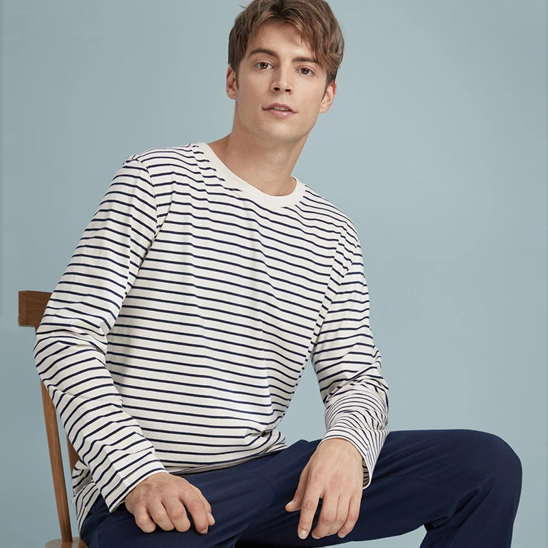 网易严选2021新款男士纯棉春秋睡裤 网易严选睡衣/家居服套装