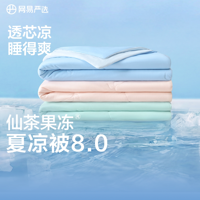 网易严选空调被夏季薄款2024款果冻被被子被芯单人夏凉被双人夏天