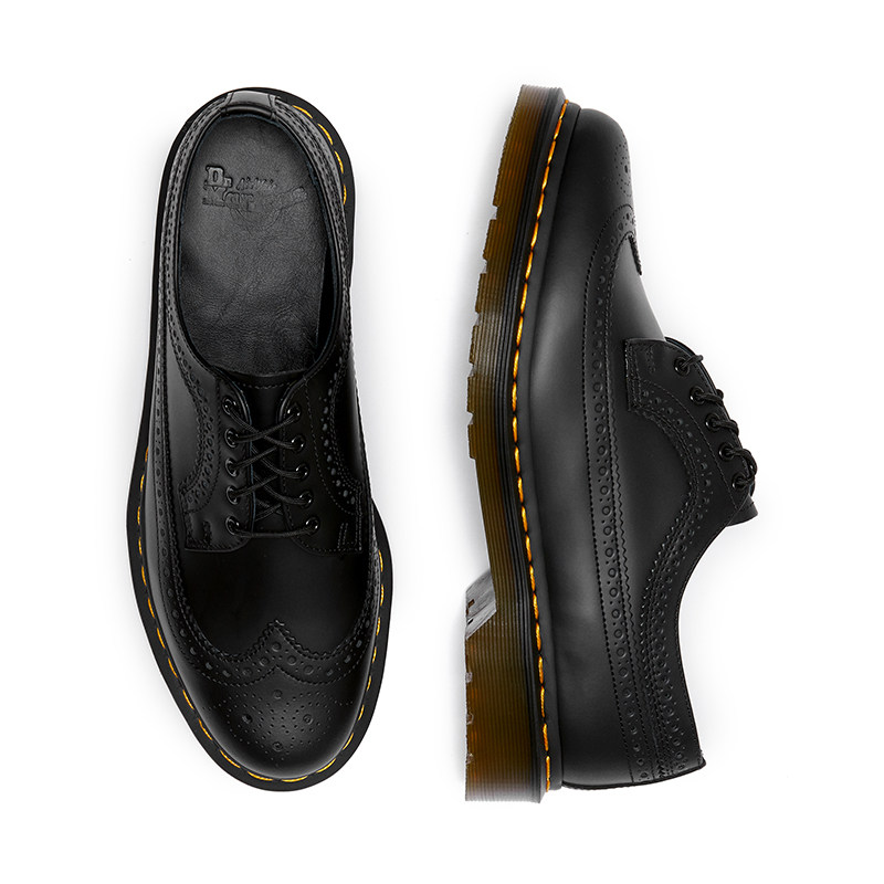 Dr.Martens马丁博士3989 YS英伦新款爆款德比鞋光面皮布洛克单鞋,淘宝优惠券,粉丝福利购,淘宝优惠卷