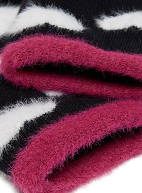 Dr.Martens马丁博士Faux Fur Sock 26秋新款舒适百搭透气爱心袜子