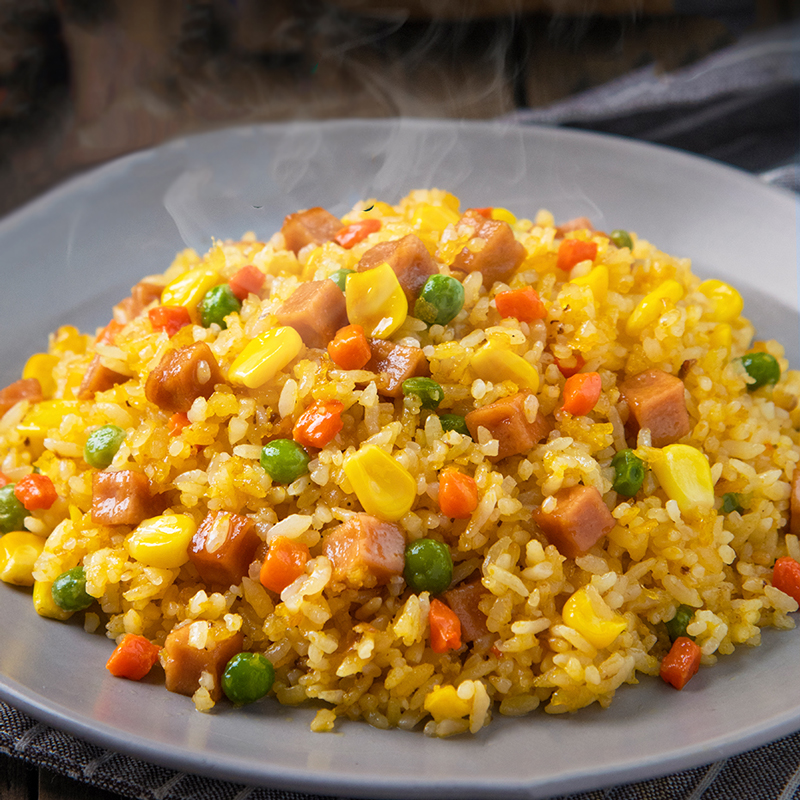 聚口福炒饭蒜香牛肉外婆菜鳗鱼扬州炒饭海鲜菠萝半成品商用预制菜 - 图1