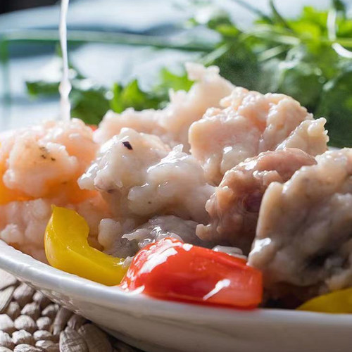 整箱臻盛爽滑猪肉胶速冻饺子云吞馅新鲜猪肉滑净肉量更高2.5kg*4 - 图1