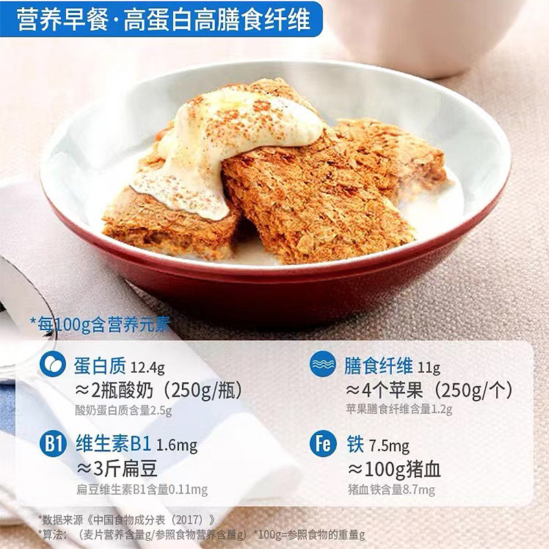 澳洲进口欣善怡麦片燕麦块饼干无糖精减低脂代餐饱腹食品即食早餐 - 图0