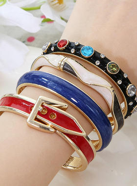 中国风旅游礼品景泰蓝文创手镯弹
