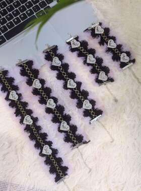 无水晶暗黑公主宠物项圈猫项链