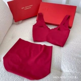 Красная Нана, нижнее белье, штаны, комплект, бюстгальтер без косточек, бюстгалтер