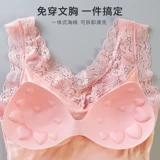 Демисезонная однотонная удерживающая тепло утепленная майка топ, базовый приятный телу топ с чашечками на все тело, V-образный вырез