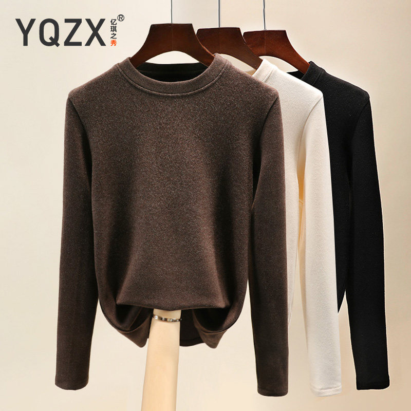 双面德绒打底衫女内搭秋冬加绒加厚 亿琪之秀T恤