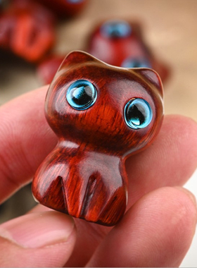 diy紫檀木雕刻民族风手工吊坠