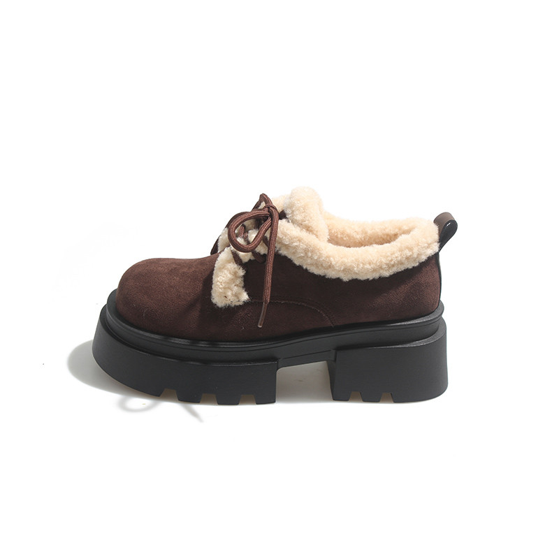 复古黑色东北厚底雪地棉鞋女冬2025新款保暖加绒加厚外穿勃肯鞋子,淘宝优惠券,粉丝福利购,淘宝优惠卷