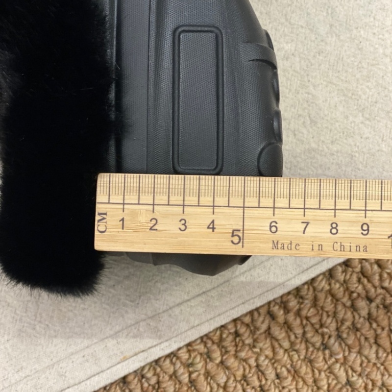 加绒勃肯鞋女2025冬季毛毛防水厚底懒人鞋保暖一脚蹬羊羔毛棉鞋女 - 图2