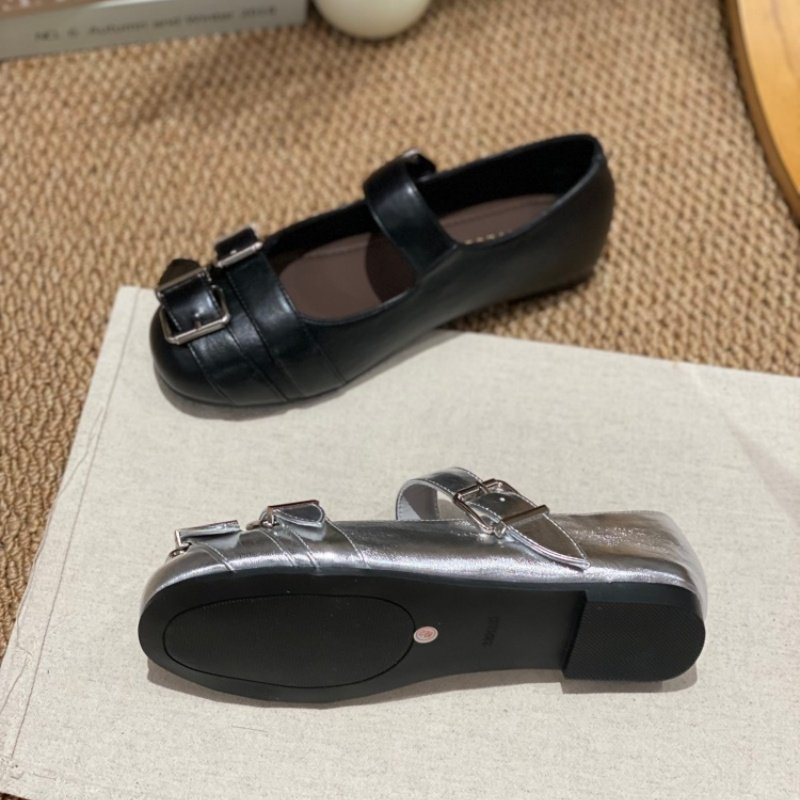 2026春季新款粗跟法式复古玛丽珍鞋女平底皮带扣百搭舒适单鞋女款,淘宝优惠券,粉丝福利购,淘宝优惠卷