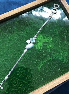 18k凉玥巴厘岛纯银金马珠海手链