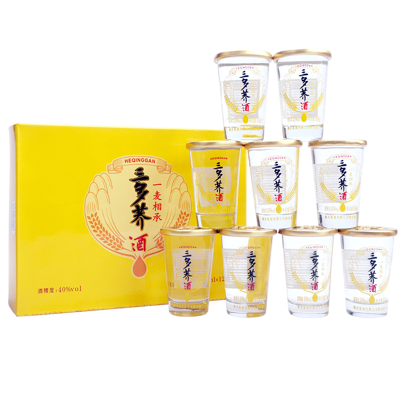 鹤庆乾三多荞酒50ml*12杯整箱 40度云南大理小曲清香型白酒聚餐 - 图0