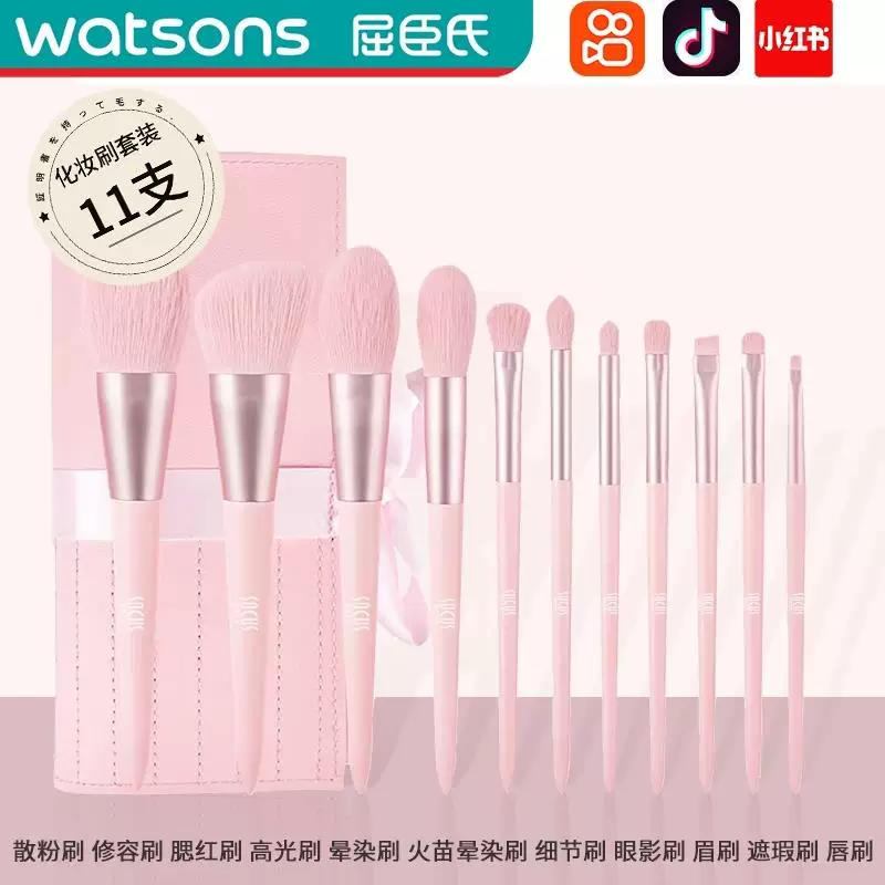 Тени для век, тональный крем, румяна для лица, кисть Concealer, полный комплект