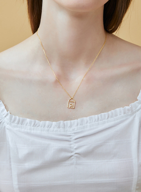 「只属于你的小屋」纯银小房子吊坠项链锁骨链高级感女生日礼物