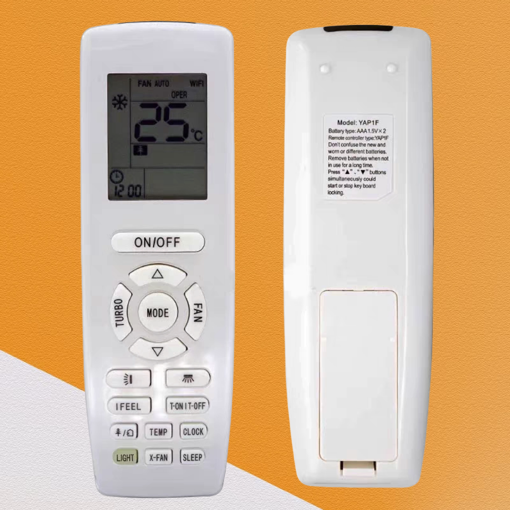 适用于格力空调GREE冷气机遥控器ACRemote 英文版YAP1FA YAP1FB2F