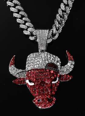 朋克原创高端品质霸气牛头吊坠