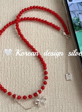 SASA925银蛇骨链韩国圣诞项链