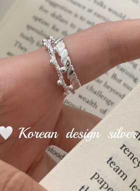 SASA银韩国小众ins戒指/指环