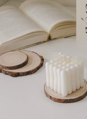 香薰木质木片托盘简约ins小摆件