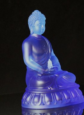 东方古法琉璃供奉寺庙药师佛