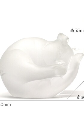 高档生肖猪前台开业琉璃工艺品