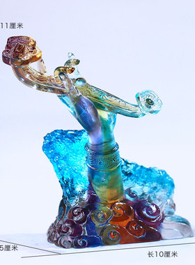 琉璃佛手如意摆件工艺礼品