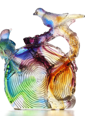 琉璃喜上眉梢新婚高档摆件送哥哥