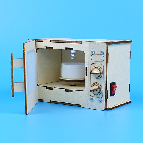 微波炉 学生动手拼搭科技小制作创造发明创客手工DIY科学实验益智 - 图0