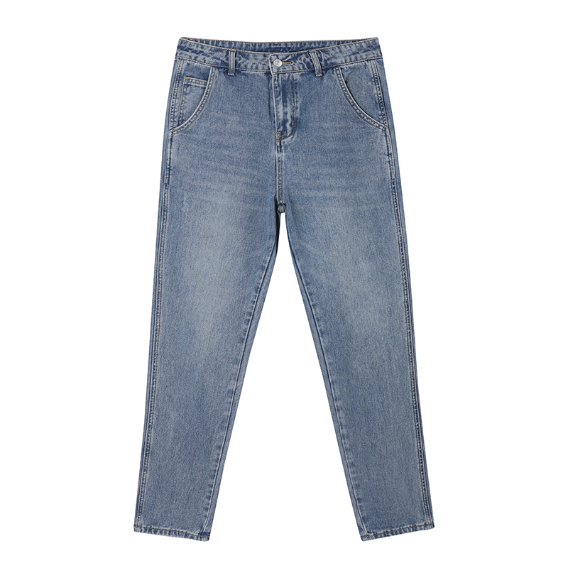 唐狮2022年春装新款男宽松w休闲裤 唐狮喜之乐牛仔裤