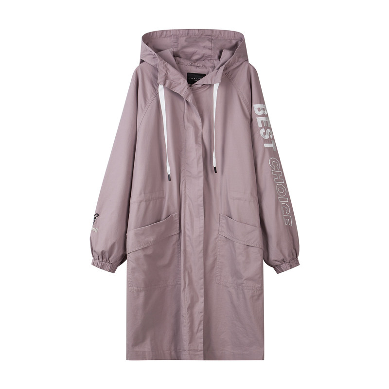 唐狮春装2020款女外套学生宽松风衣 唐狮喜之乐短外套