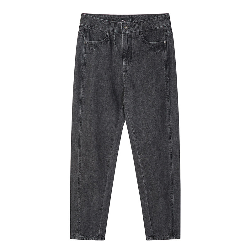 唐狮官方旗舰店2020秋女直筒牛仔裤 唐狮福悠牛仔裤